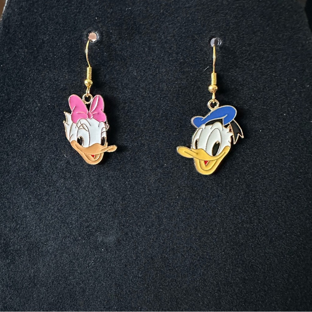 Donald and Daisy Duck Earrings